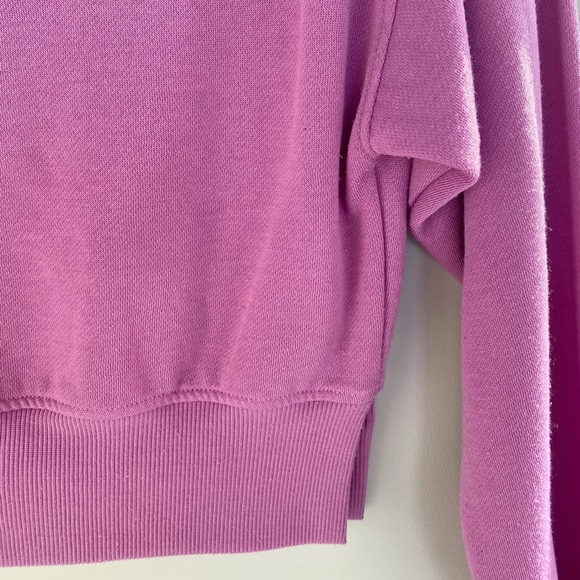 Nordstrom cropped purple / fuschia sweatshirt - Picture 4 of 4
